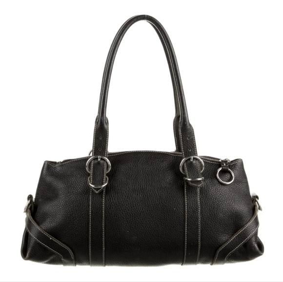 ⭐️Prada Black Leather Vitello Daino Shoulder Bag with COA - NO Tags - Picture 5 of 11